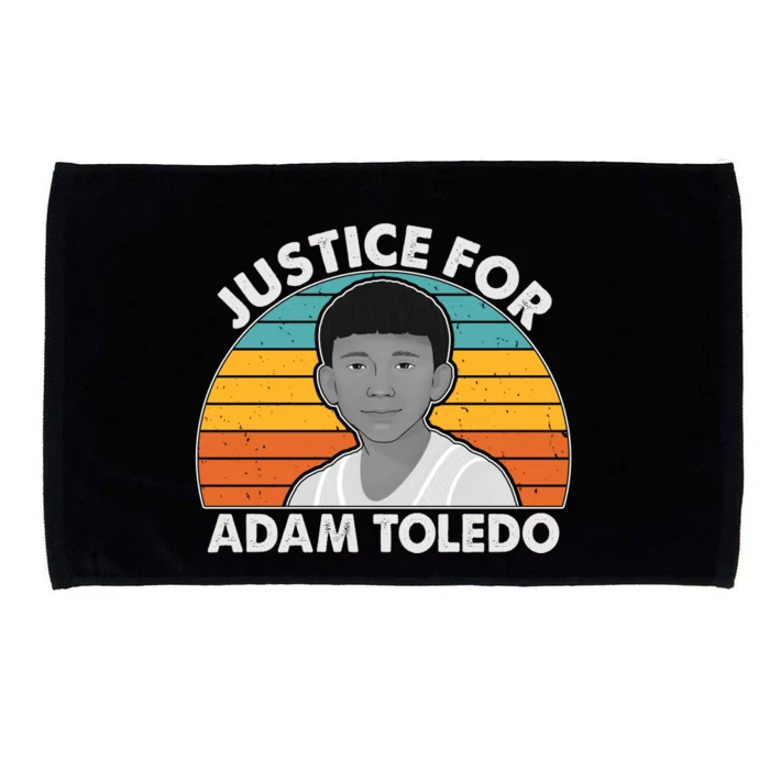 Justice For Adam Toledo Vintage Microfiber Hand Towel