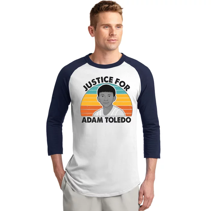 Justice For Adam Toledo Vintage Baseball Sleeve Shirt