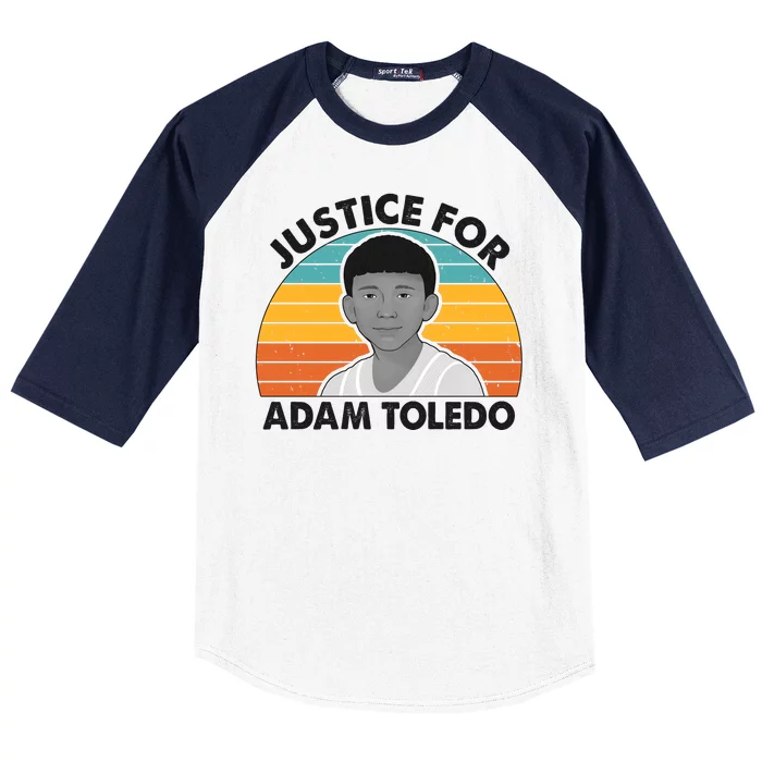 Justice For Adam Toledo Vintage Baseball Sleeve Shirt