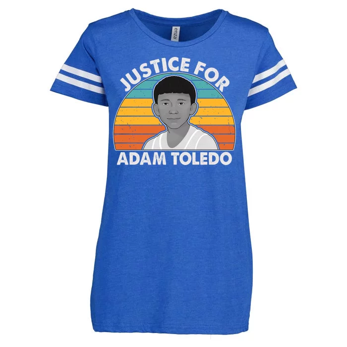 Justice For Adam Toledo Vintage Enza Ladies Jersey Football T-Shirt