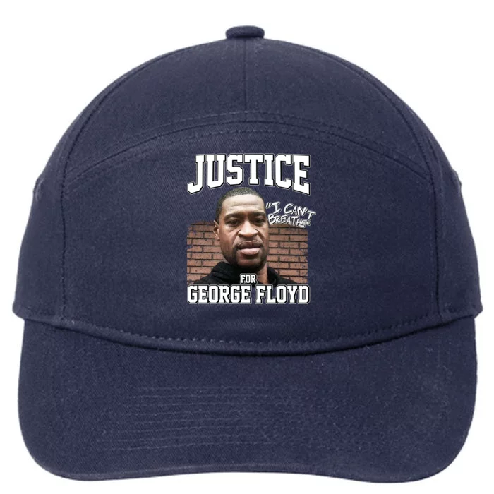 Justice For George Floyd BLM 7-Panel Snapback Hat