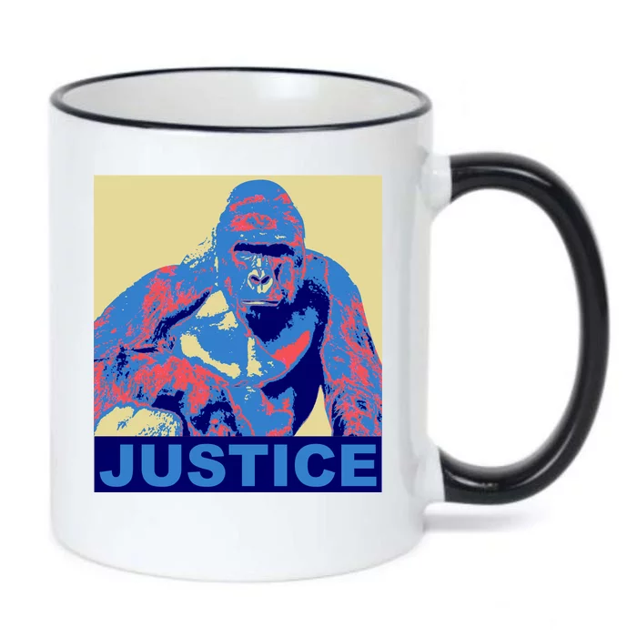 Justice For Harambe RIP Poster Black Color Changing Mug