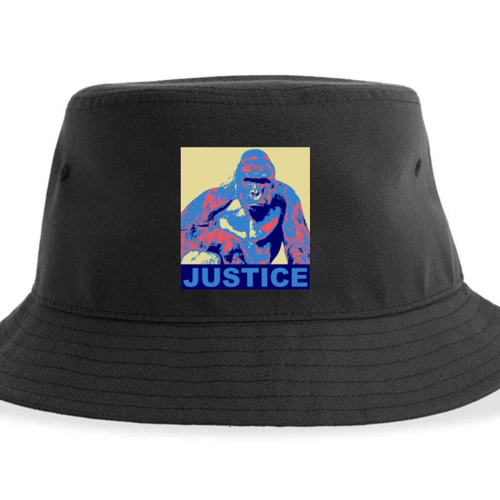 Justice For Harambe RIP Poster Sustainable Bucket Hat