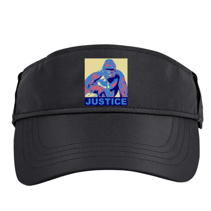 Justice For Harambe RIP Poster Adult Drive Performance Visor