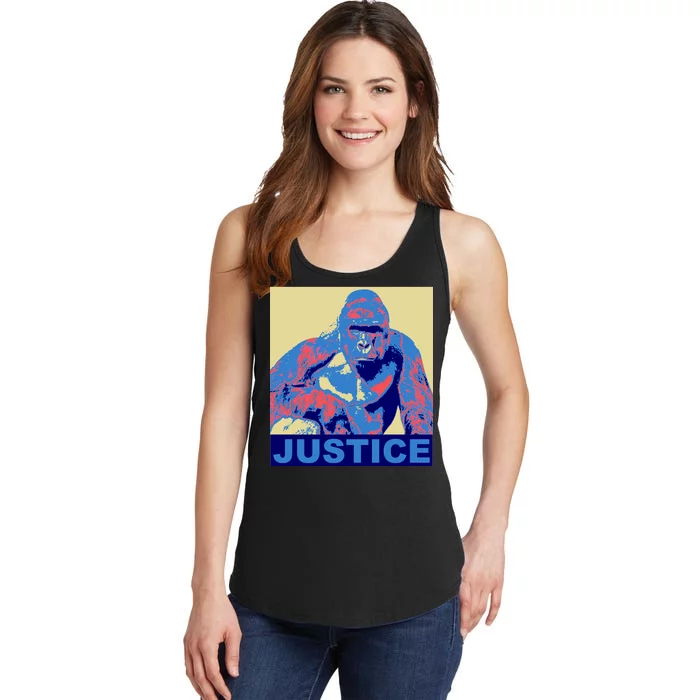 Justice For Harambe RIP Poster Ladies Essential Tank