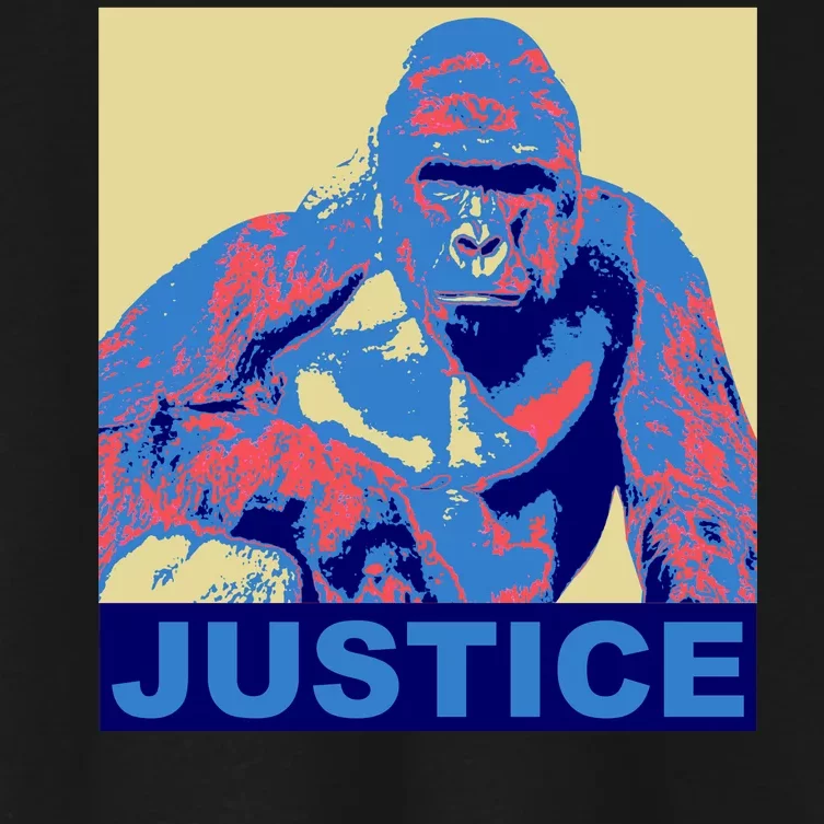 Justice For Harambe RIP Poster Women's Crop Top Tee