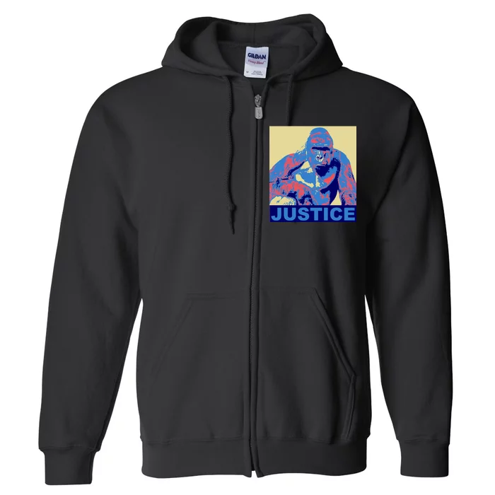 Justice For Harambe RIP Poster Full Zip Hoodie