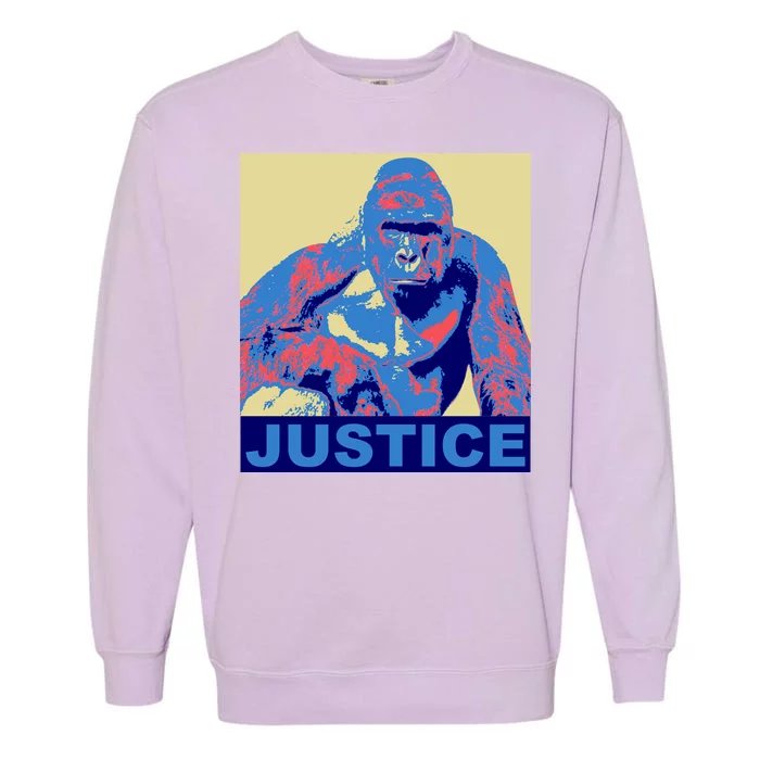 Justice For Harambe RIP Poster Garment-Dyed Sweatshirt