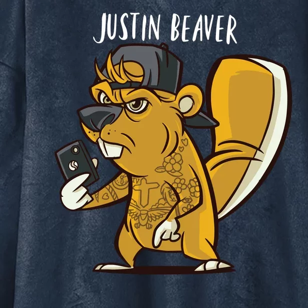 Justin Beaver Hooded Wearable Blanket