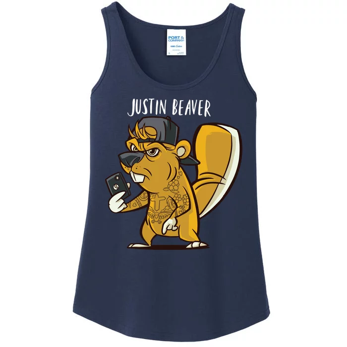 Justin Beaver Ladies Essential Tank