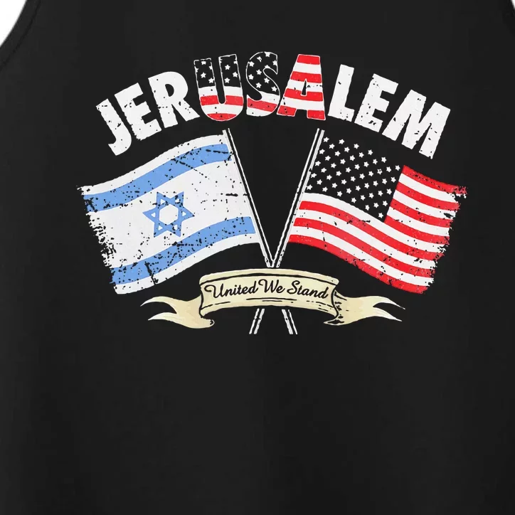 Jerusalem United We Stand Performance Tank