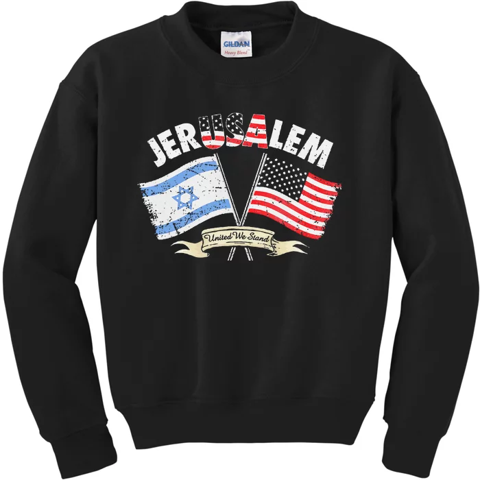 Jerusalem United We Stand Kids Sweatshirt