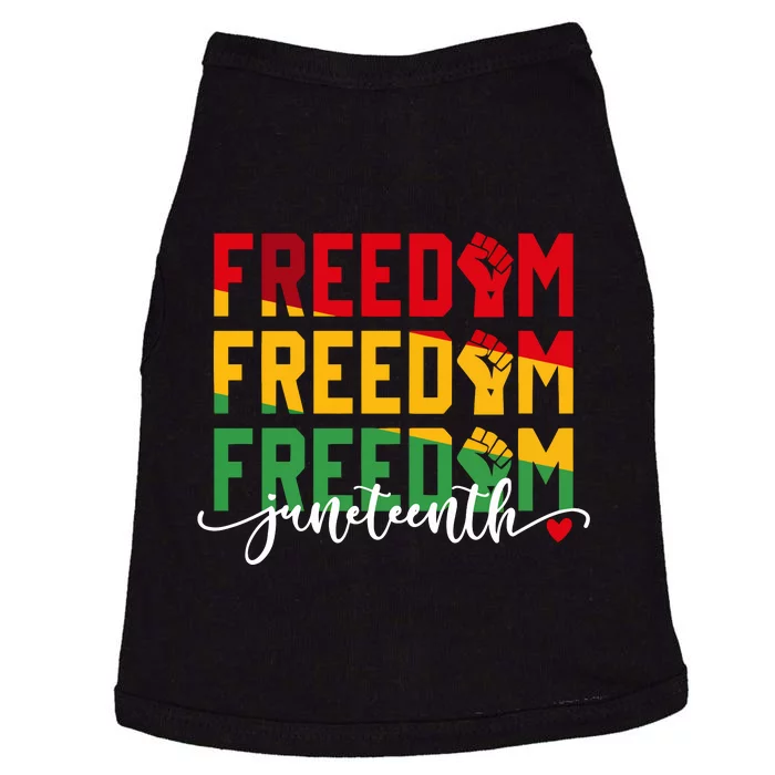 Juneteenth Vibes 1865 Black History Doggie Tank