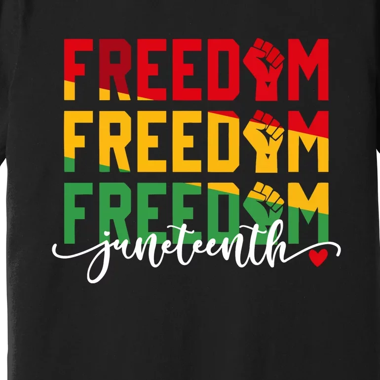 Juneteenth Vibes 1865 Black History Premium T-Shirt