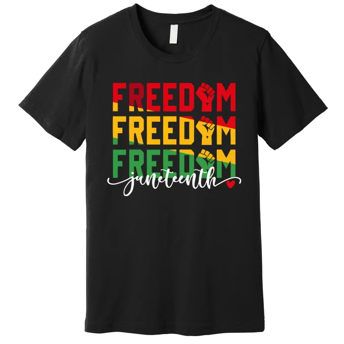 Juneteenth Vibes 1865 Black History Premium T-Shirt