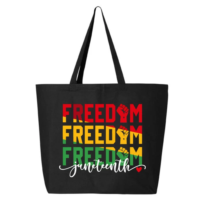 Juneteenth Vibes 1865 Black History 25L Jumbo Tote