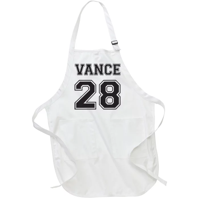 Jd Vance 28 For President 2028 Vintage Republican Full-Length Apron With Pocket