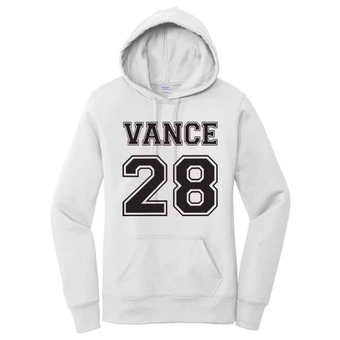 Jd Vance 28 For President 2028 Vintage Republican Women's Pullover Hoodie