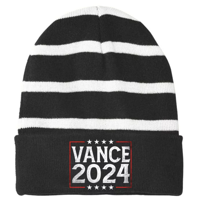 Jd Vance 2024 Vp Vice President Striped Beanie with Solid Band