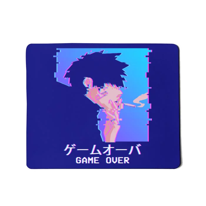 Japanese Vaporwave Aesthetic Sad Anime Game Over Lofi Cool Gift Mousepad