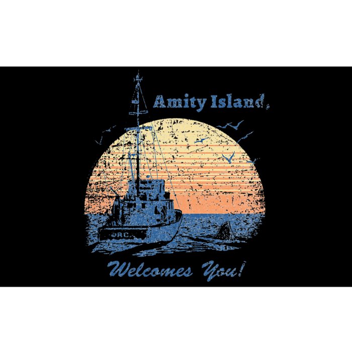 Jaws Vintage Amity Island Bumper Sticker