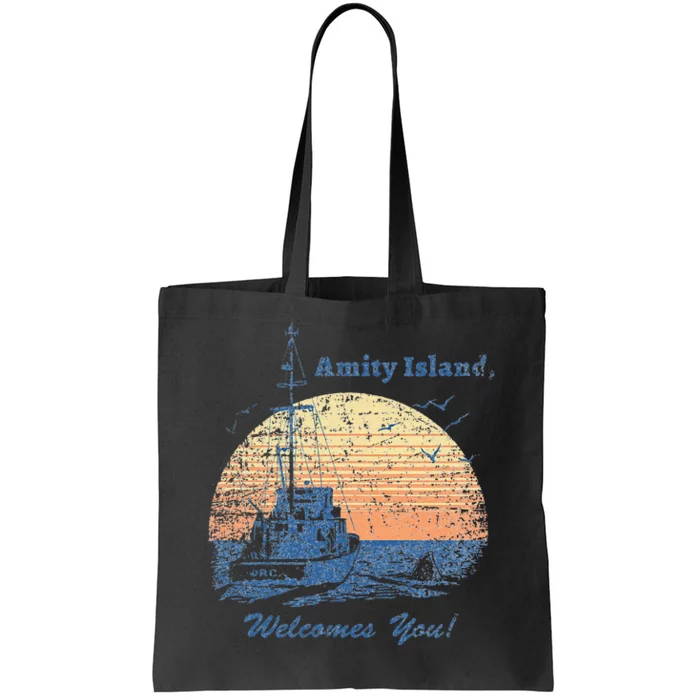 Jaws Vintage Amity Island Tote Bag