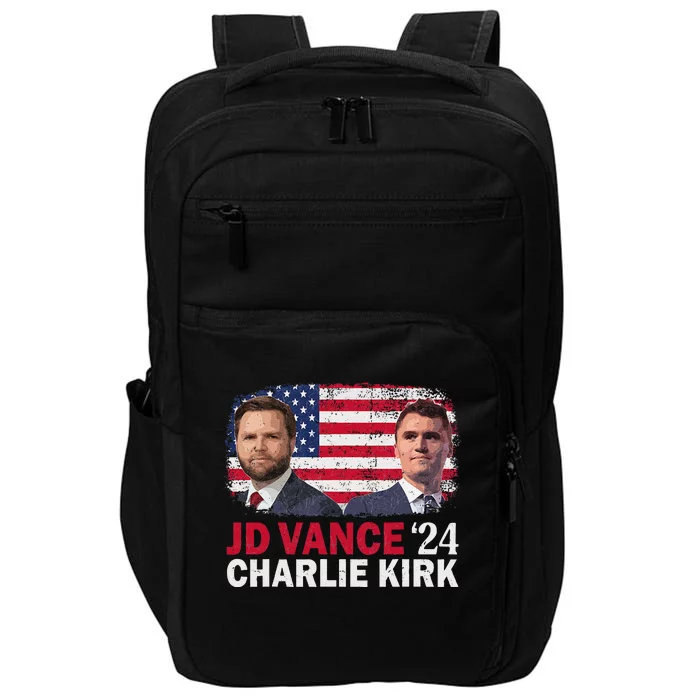 Jd Vance And Charlie Kirk Impact Tech Backpack