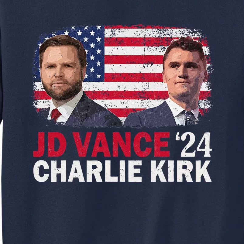 Jd Vance And Charlie Kirk Tall Sweatshirt