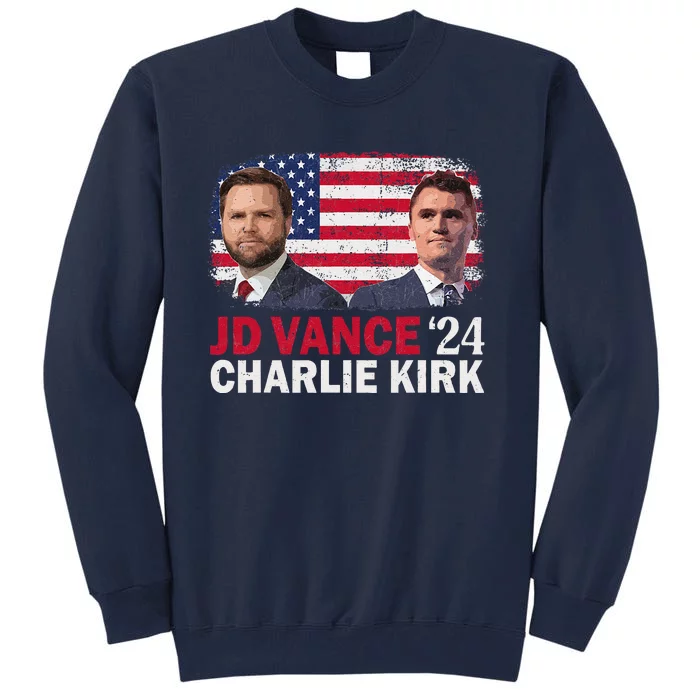 Jd Vance And Charlie Kirk Tall Sweatshirt