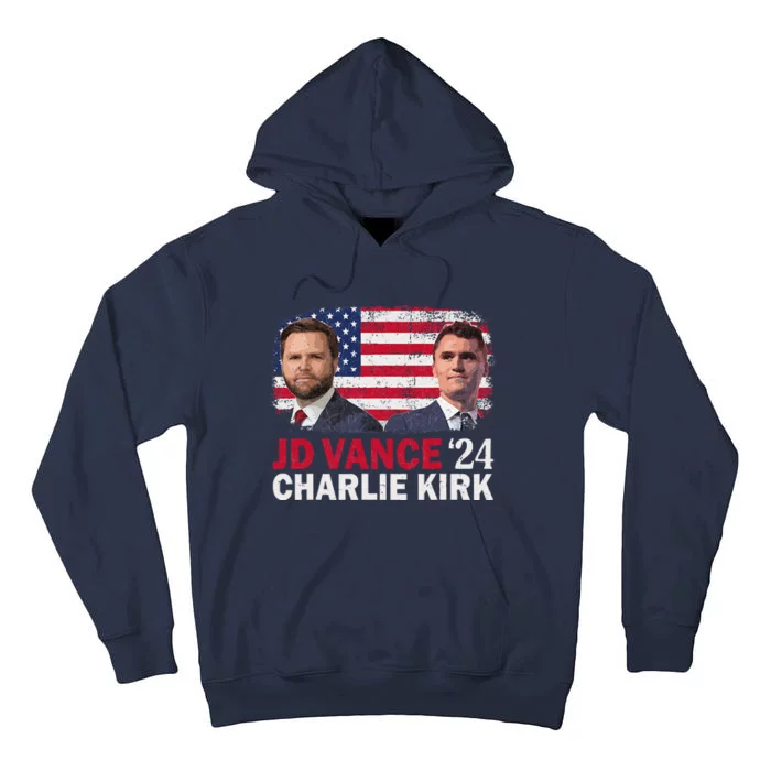 Jd Vance And Charlie Kirk Tall Hoodie