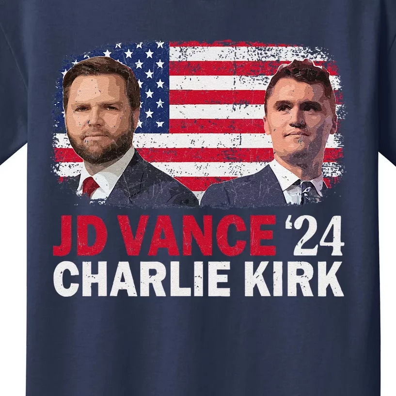 Jd Vance And Charlie Kirk Kids T-Shirt