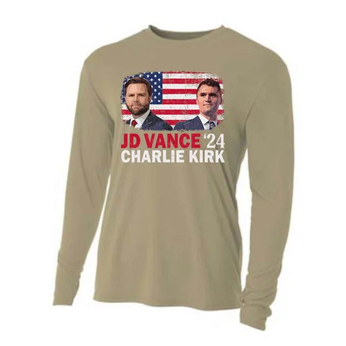 Jd Vance And Charlie Kirk Cooling Performance Long Sleeve Crew