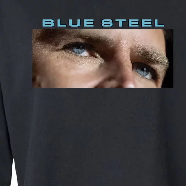 Jd Vance Blue Steel Cropped Pullover Crew