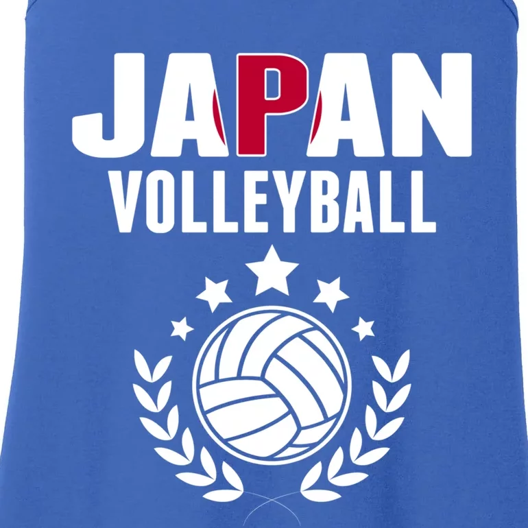 Japan Volleyball Fans Jersey Cute Gift Japanese Flag Sport Lovers Gift Ladies Essential Tank