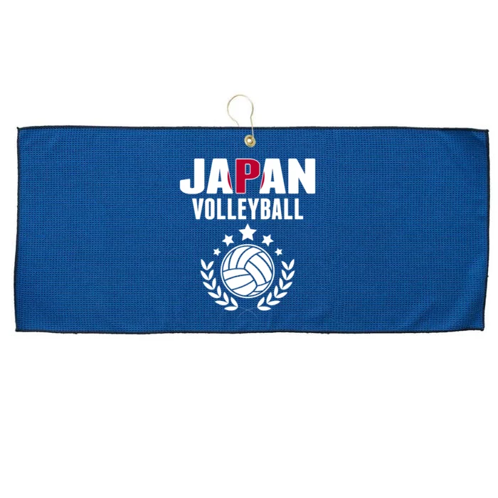 Japan Volleyball Fans Jersey Cute Gift Japanese Flag Sport Lovers Gift Large Microfiber Waffle Golf Towel