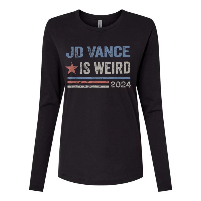 Jd Vance Is Weird 2024 Womens Cotton Relaxed Long Sleeve T-Shirt