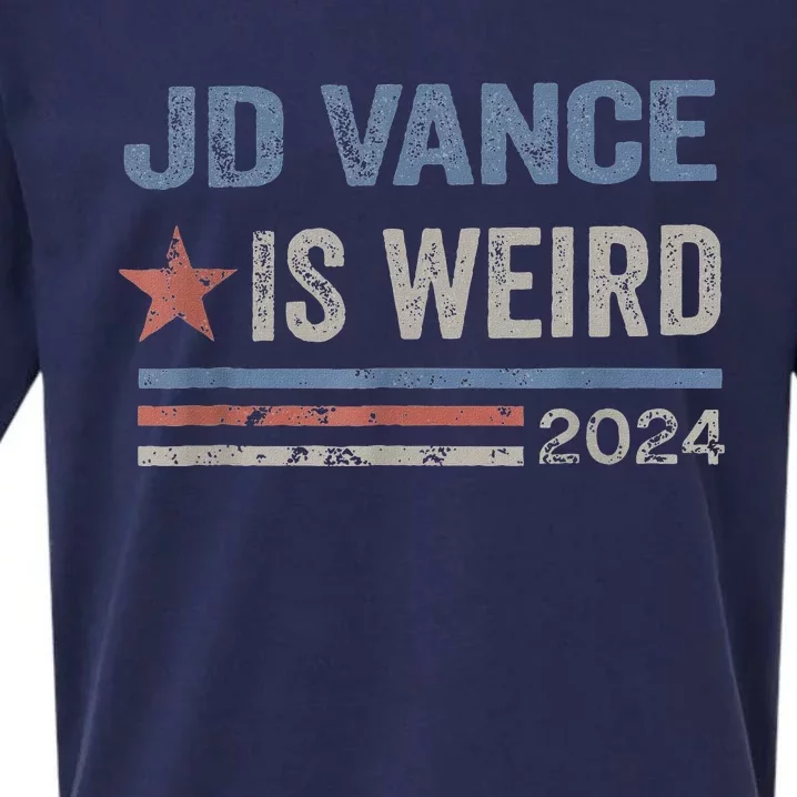 Jd Vance Is Weird 2024 Sueded Cloud Jersey T-Shirt