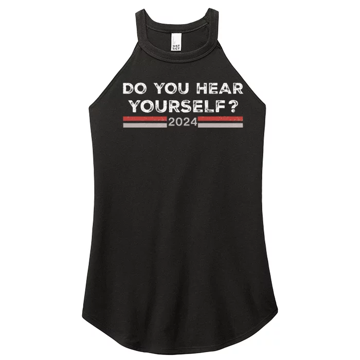 Jd Vance Interview Do You Hear Yourself Trump Vance 2024 Women’s Perfect Tri Rocker Tank