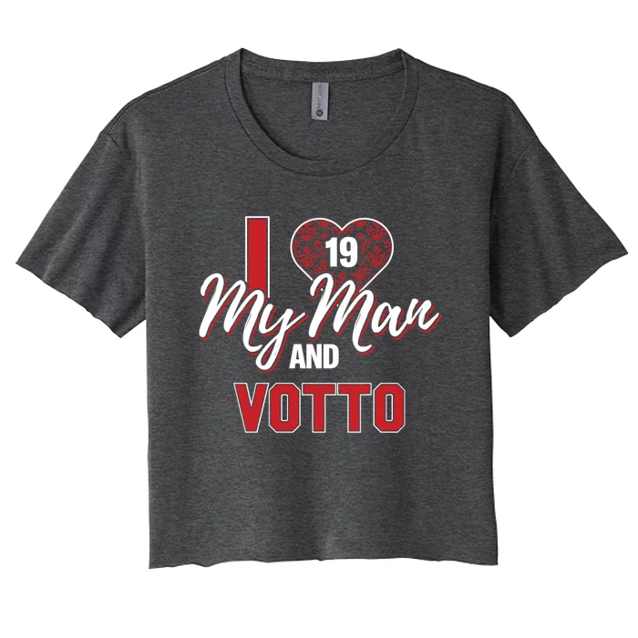 Joey Votto I Love My Gameday Great Gift Women's Crop Top Tee