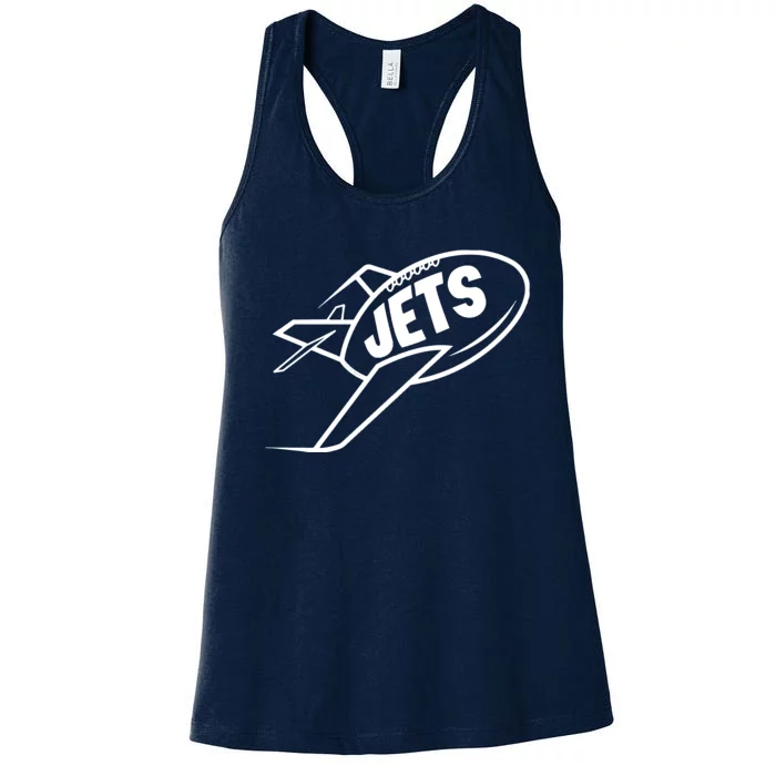 Jets Vintage Jet Ball Women's Racerback Tank