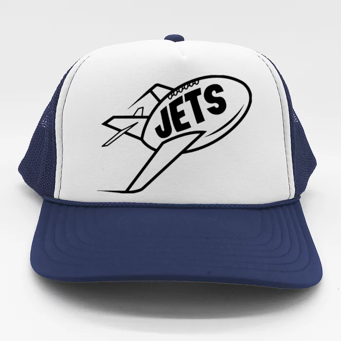 Jets Vintage Jet Ball Trucker Hat