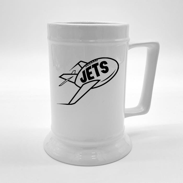 Jets Vintage Jet Ball Front & Back Beer Stein