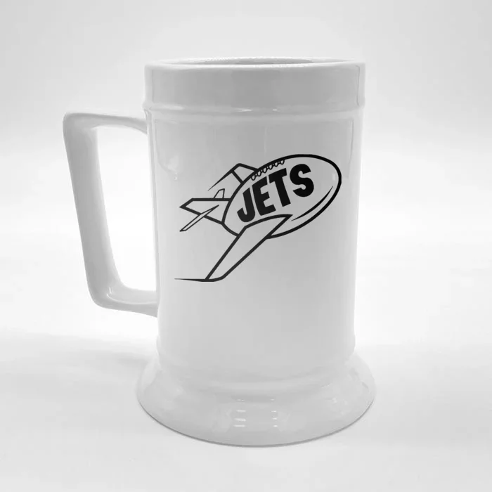 Jets Vintage Jet Ball Front & Back Beer Stein