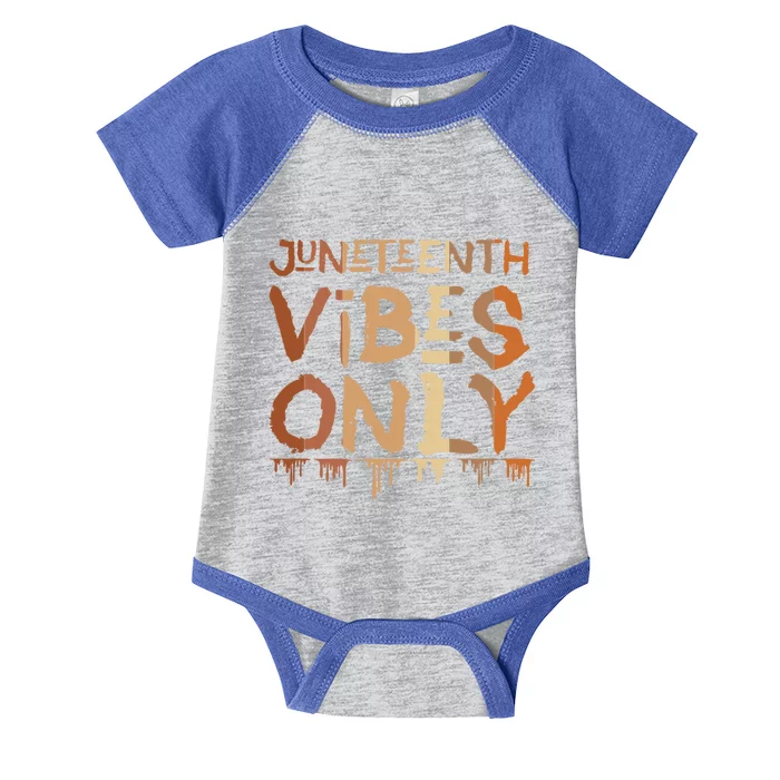 Junenth Vibes Only Junenth Celebrating Gift Infant Baby Jersey Bodysuit