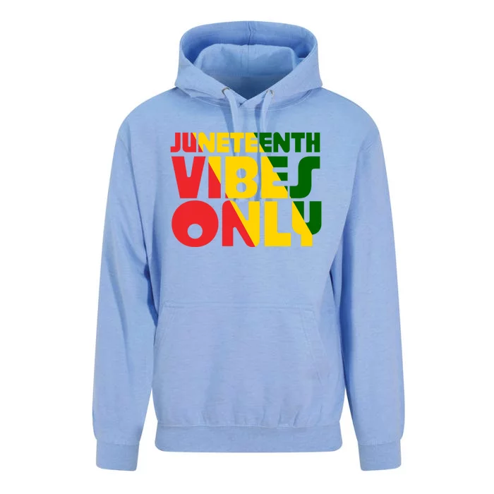 Juneteenth Vibes Only African America Flag Indepedence Day Gift Unisex Surf Hoodie