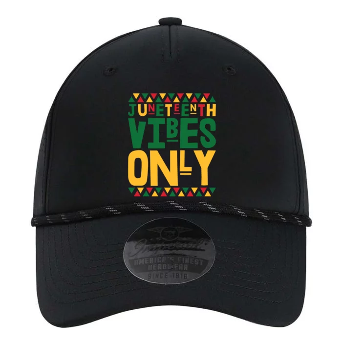 Juneteenth Vibes Only Freedom Cute Gift Performance The Dyno Cap