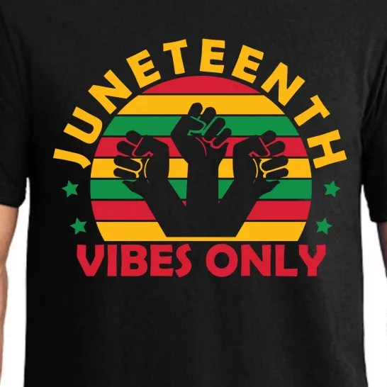 Juneteenth Vibes Only Graphic Pajama Set