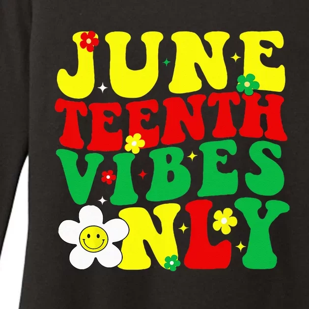 Juneteenth Vibes Only Juneteenth Womens CVC Long Sleeve Shirt