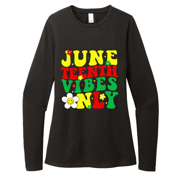 Juneteenth Vibes Only Juneteenth Womens CVC Long Sleeve Shirt