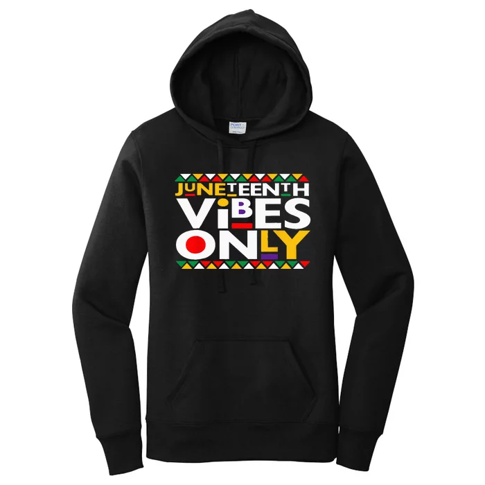 Juneteenth Vibes Only 1865 African American Women's Pullover Hoodie